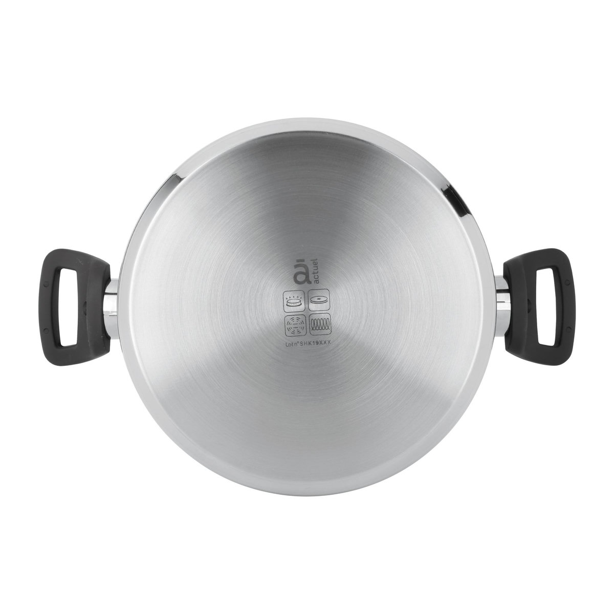 ACTUEL Marmite induction inox 20 cm - 2.5 litres
