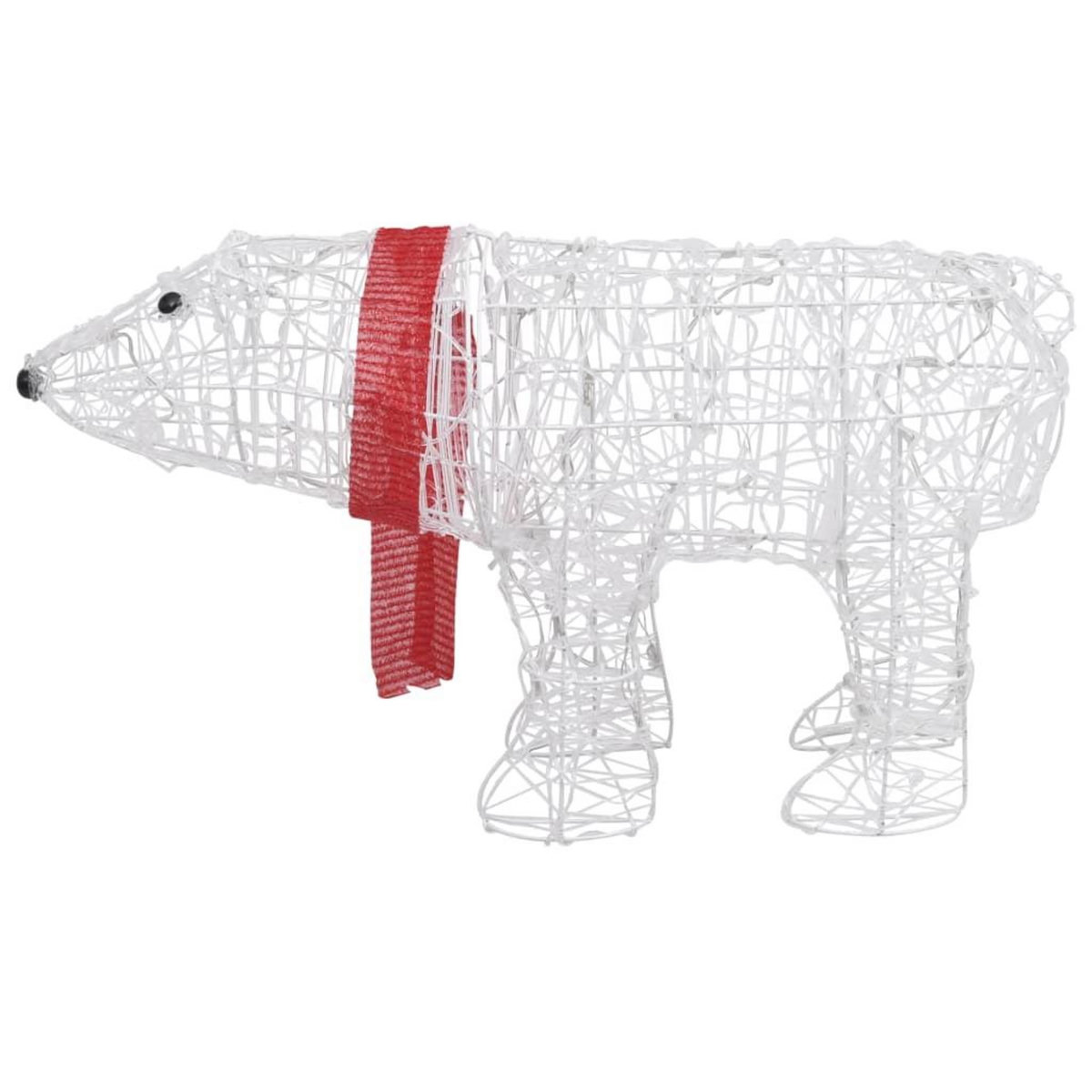 VIDAXL Decoration lumineuse de Noël Ours 45 LED 71x20x38 cm Acrylique