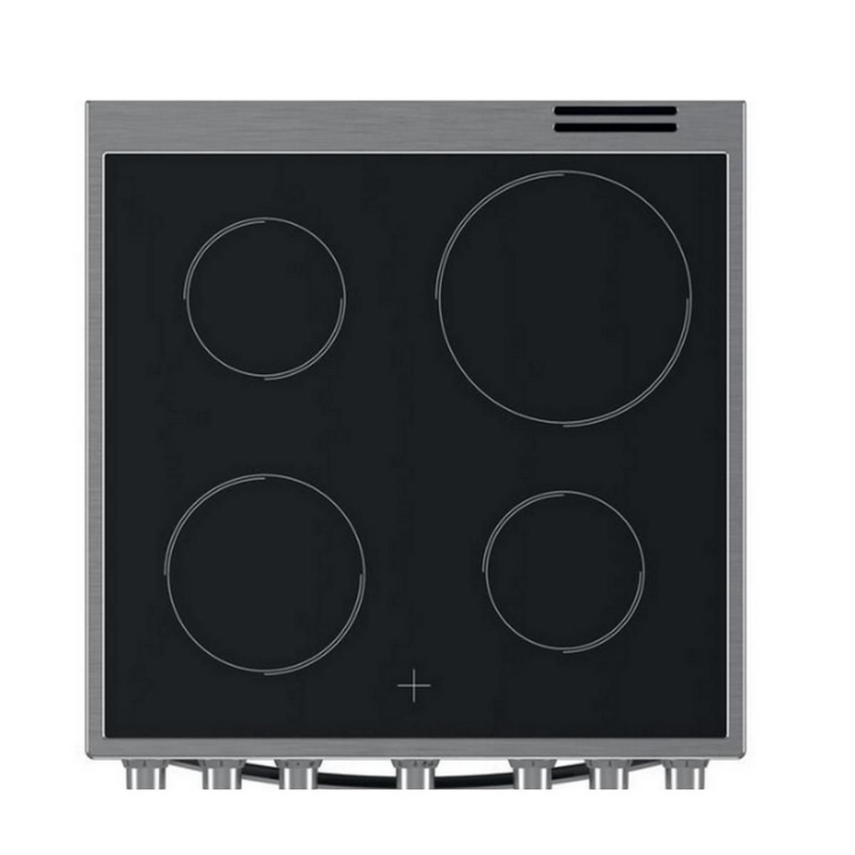 Indesit Cuisinière vitrocéramique 69l 4 feux noir/inox - IS67V5PCX/E