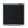 Voir la diapositive 2 : Indesit Cuisinière vitrocéramique 69l 4 feux noir/inox - IS67V5PCX/E