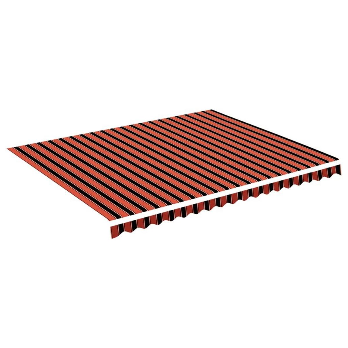 VIDAXL Tissu de remplacement pour auvent Orange et marron 4,5x3,5 m