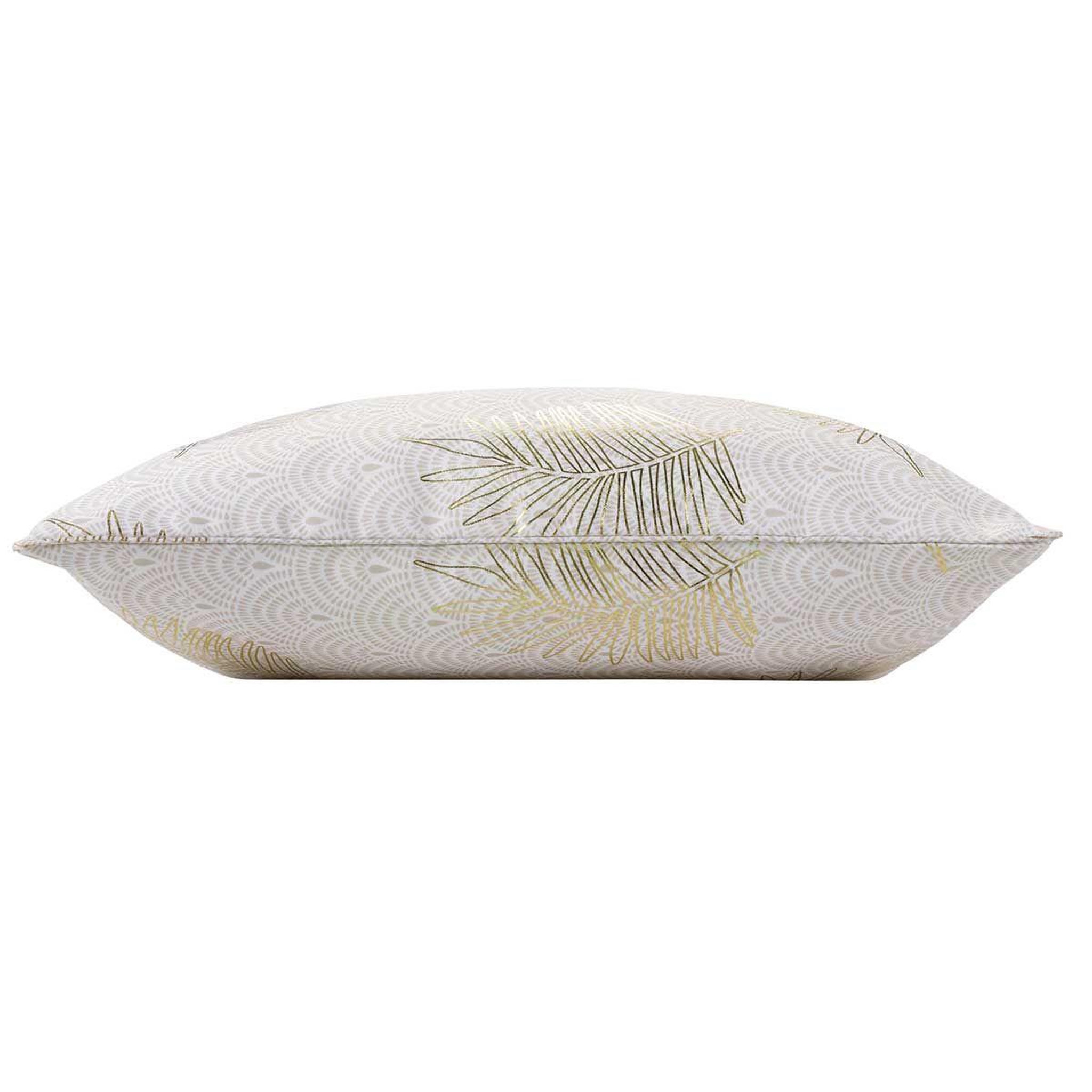 Voir la diapositive 2 : Douceur d'Intérieur Coussin déco imprimé  sunny gold  60x60cm or