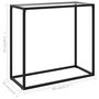 Voir la diapositive 6 : VIDAXL Table console Transparent 80x35x75 cm Verre trempe