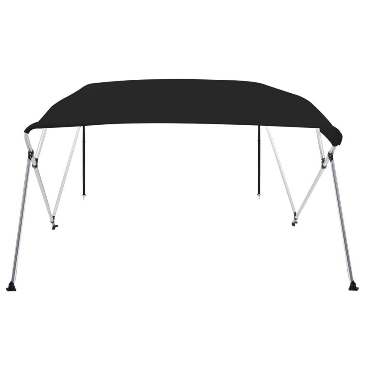 VIDAXL Auvent bimini a 4 arceaux noir 243x210x137 cm