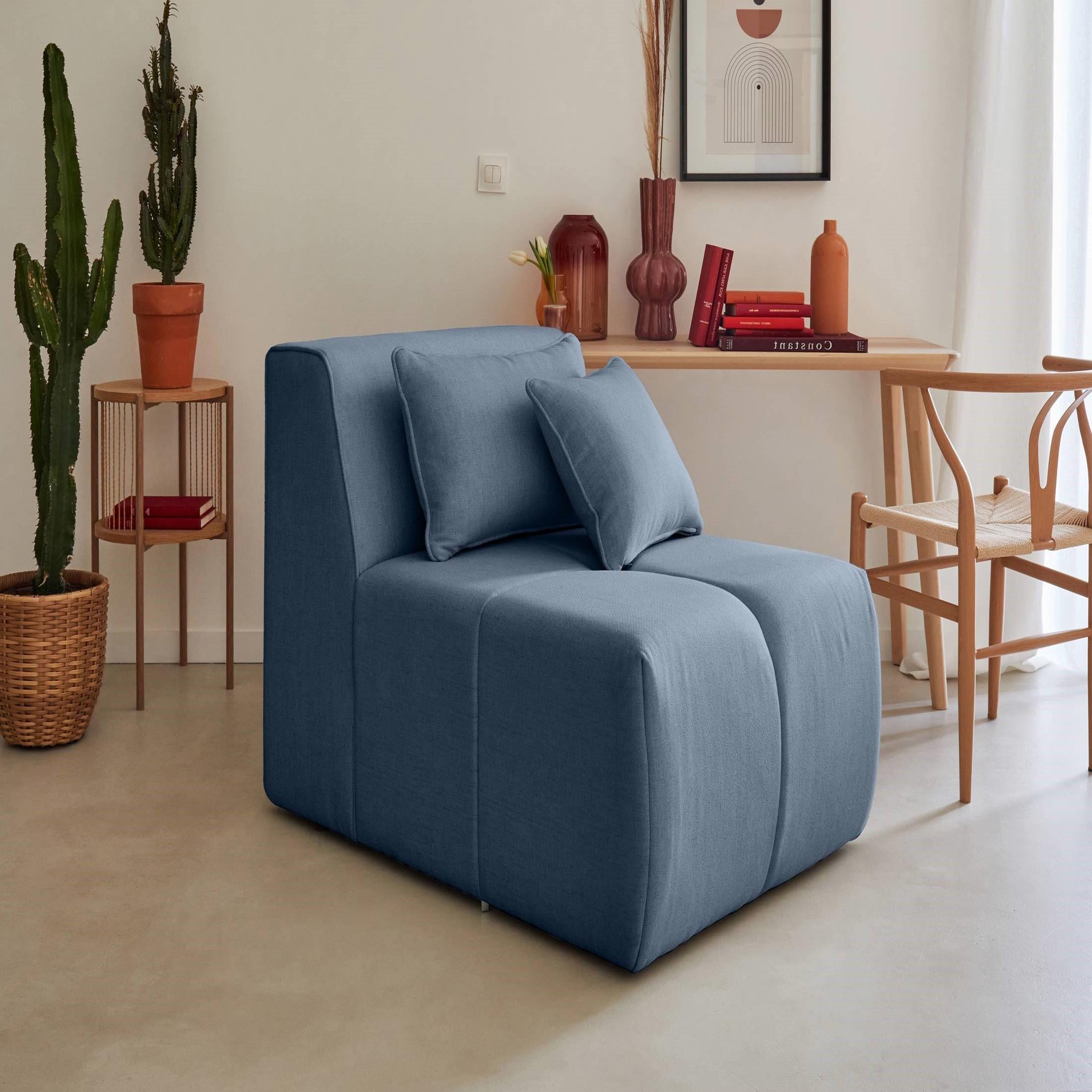 Voir la diapositive 6 : LISA DESIGN Caracas - canapé modulable d'angle droit - 5 places - en tissu