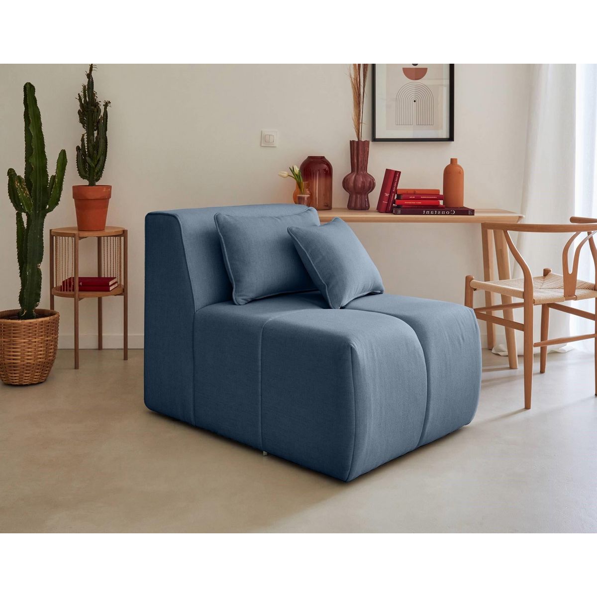 LISA DESIGN Caracas - canapé modulable d'angle droit - 5 places - en tissu