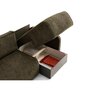 Voir la diapositive 2 : LISA DESIGN Apolline - canapé d'angle réversible 4 places convertible avec coffres en tissu moucheté