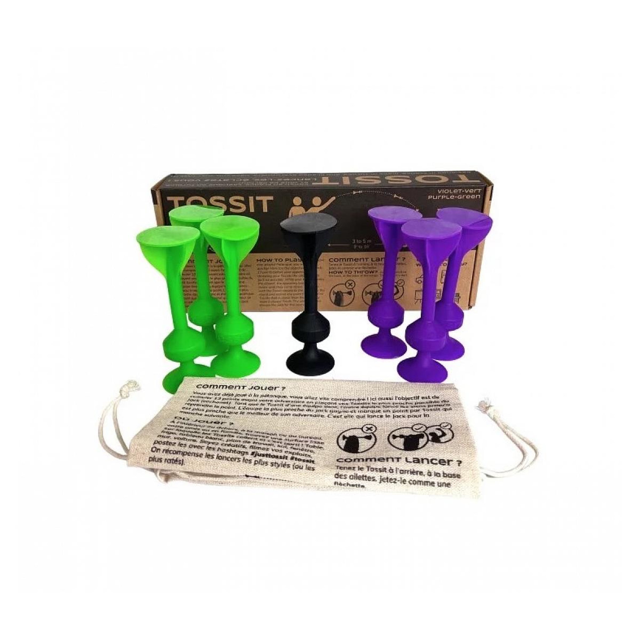Gigamic Tossit violet et vert jeu d 'adresse