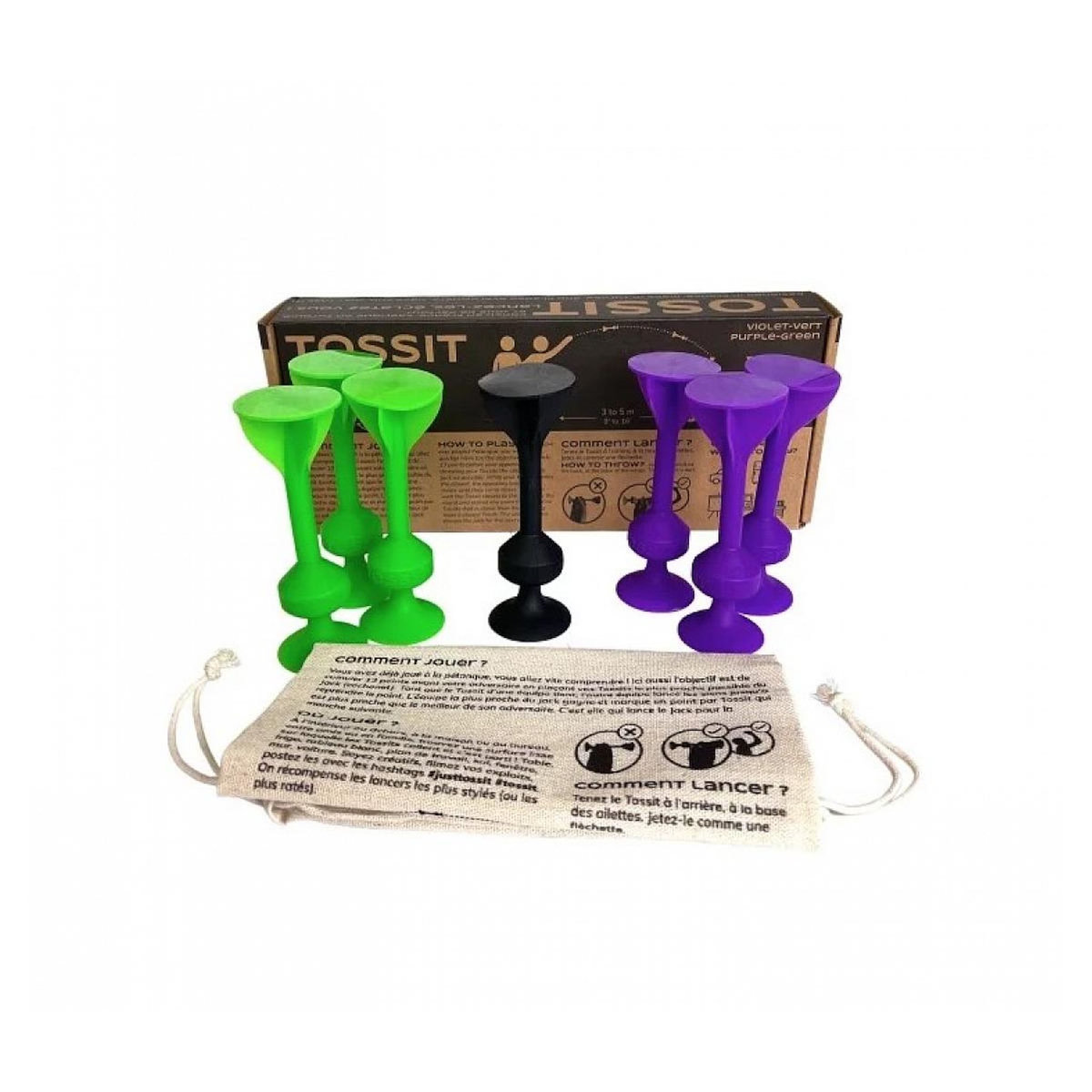 Gigamic Tossit violet et vert jeu d 'adresse