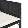 Voir la diapositive 5 : VIDAXL Ensemble a manger de jardin 9pcs coussins noir resine tressee