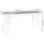 Voir la diapositive 6 : VIDAXL Table de jardin 200x90x75 cm Bois d'acacia solide