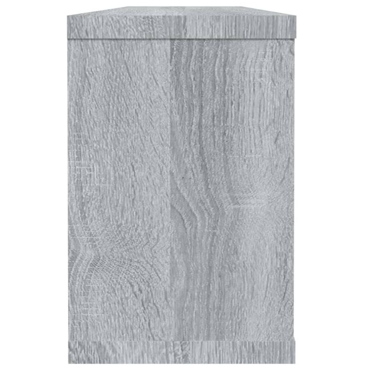 VIDAXL Etageres murales cube 6 pcs Sonoma gris 60x15x23 cm Bois