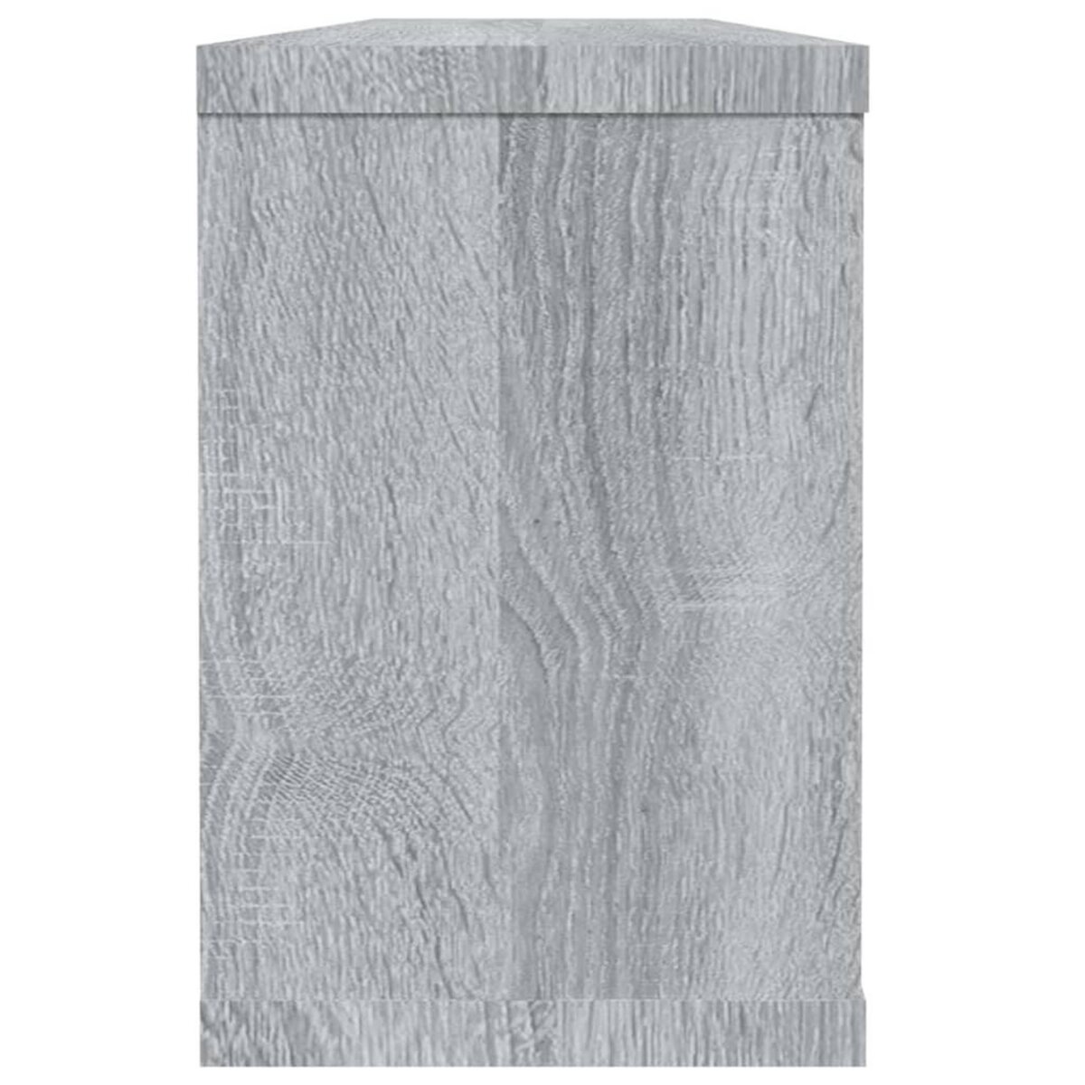VIDAXL Etageres murales cube 6 pcs Sonoma gris 60x15x23 cm Bois