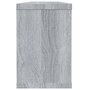 Voir la diapositive 5 : VIDAXL Etageres murales cube 6 pcs Sonoma gris 60x15x23 cm Bois
