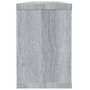 Voir la diapositive 5 : VIDAXL Etageres murales cube 6 pcs Sonoma gris 60x15x23 cm Bois