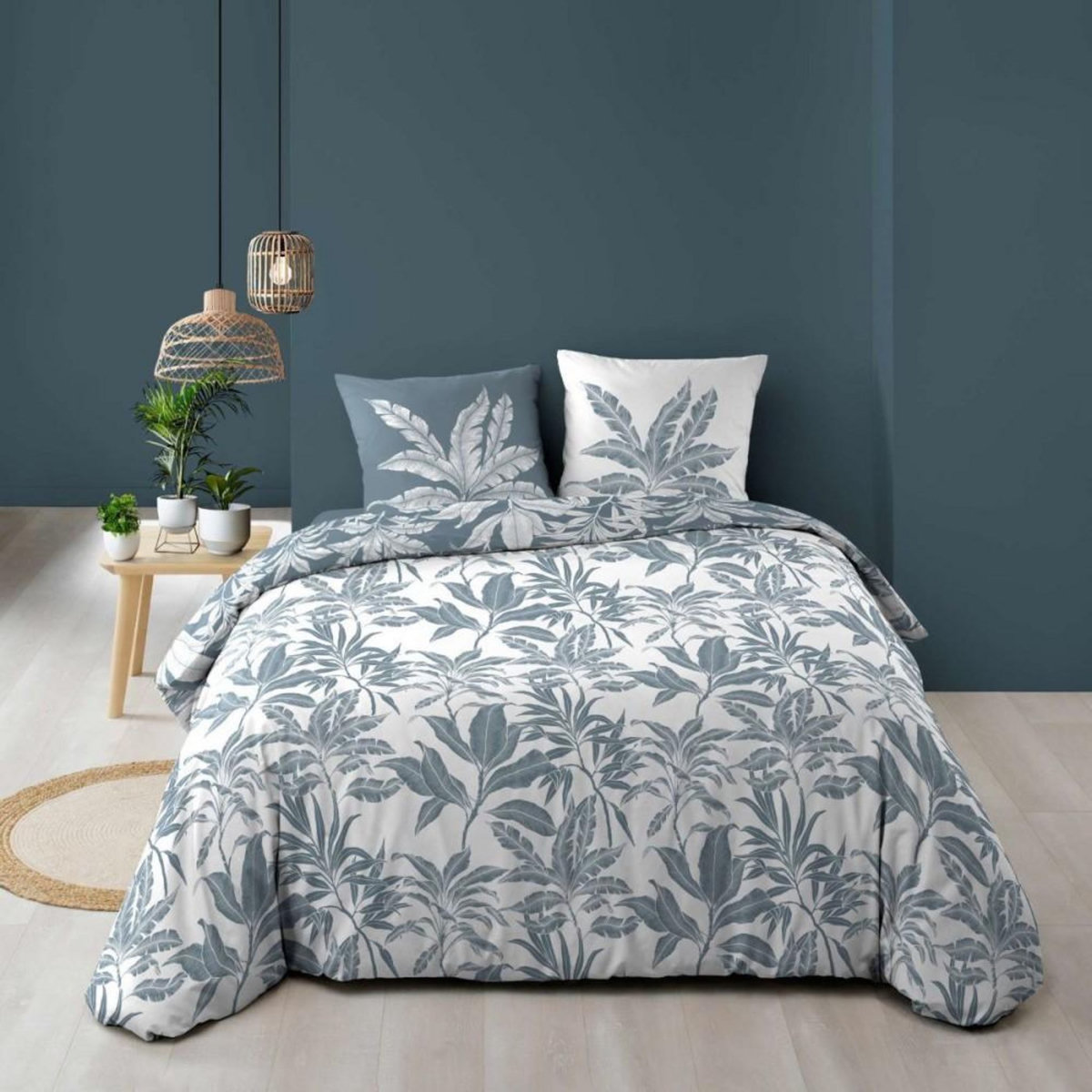 Douceur d'Intérieur Housse de couette 240x220 + 2 taies HERA 100% coton 57fils