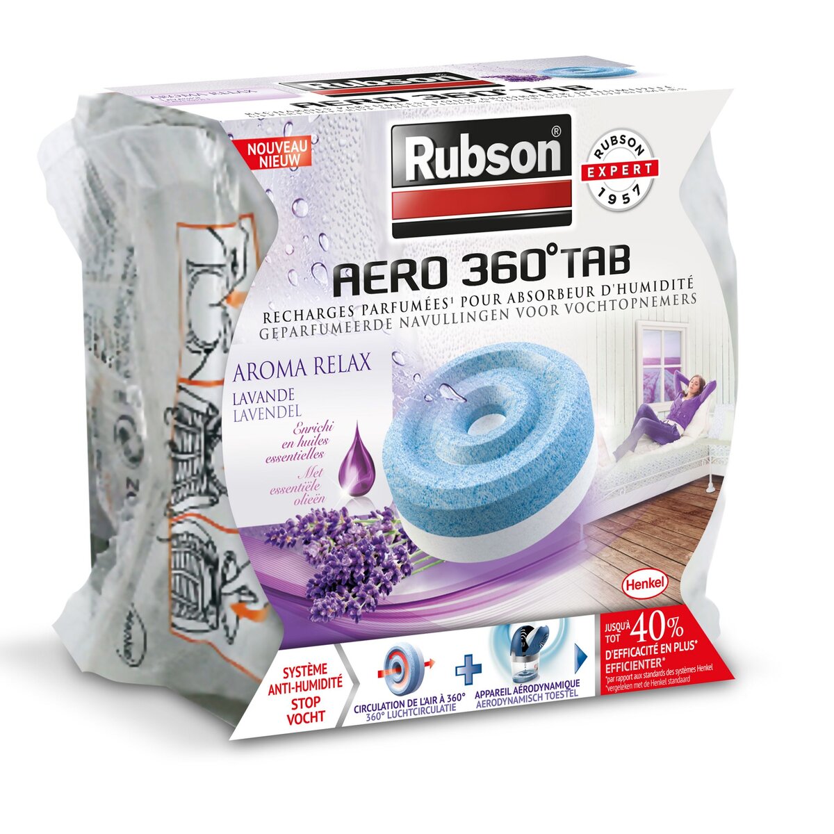 RUBSON Recharge AERO 360 Aroma Relax Lavande