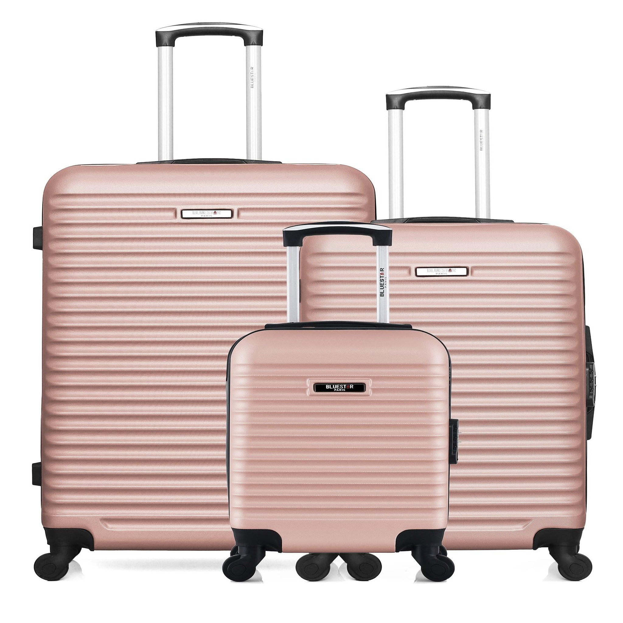 BLUESTAR Lot de 3 - valises grand format, weekend et cabine xxs brazilia
