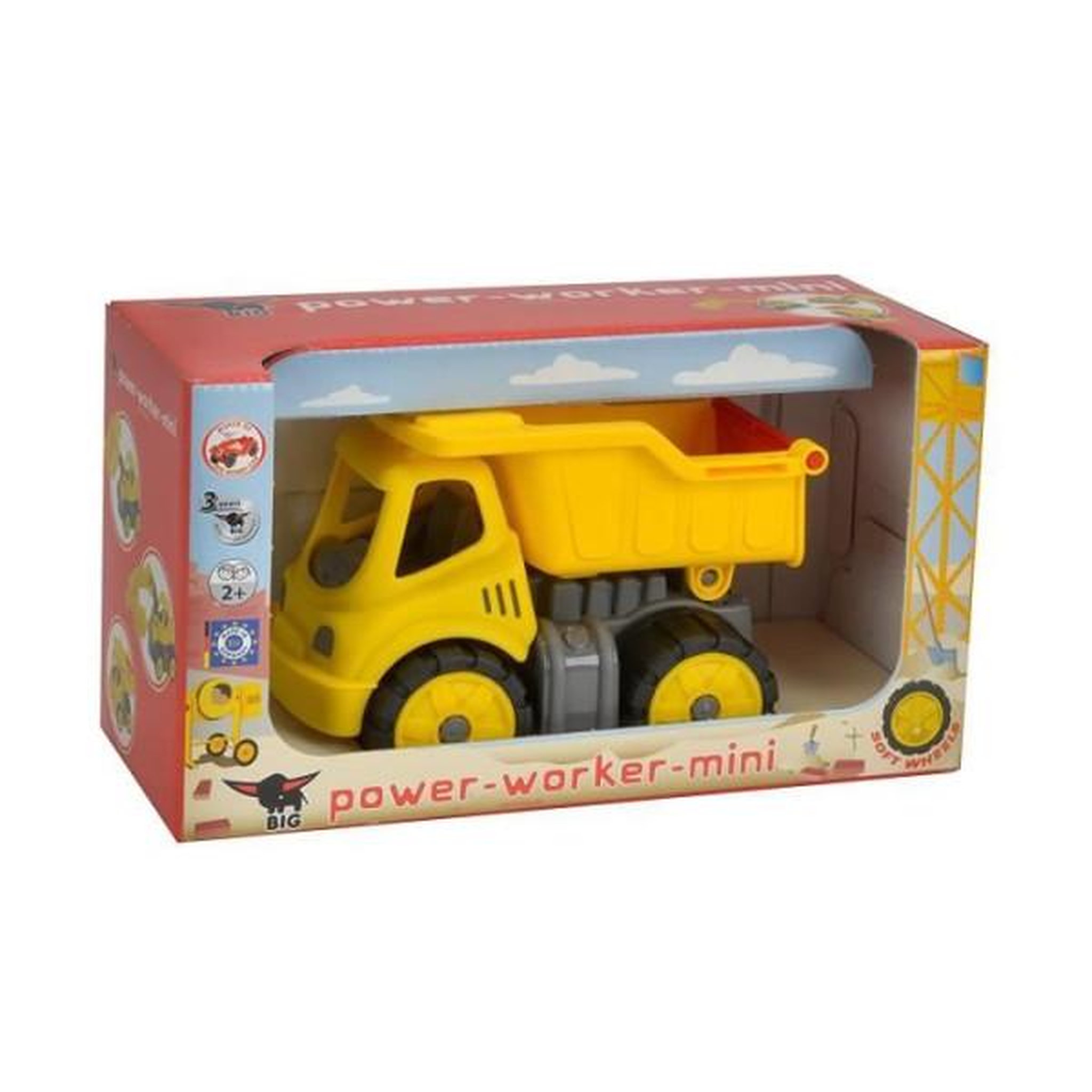 Voir la diapositive 2 : BIG Véhicule miniature - big - power worker mini camion benne - jaune - mixte - 177 g