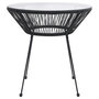 Voir la diapositive 5 : VIDAXL Ensemble a manger de jardin 3 pcs Noir