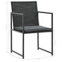 Voir la diapositive 6 : VIDAXL Ensemble a manger d'exterieur 7pcs coussins resine tressee noir