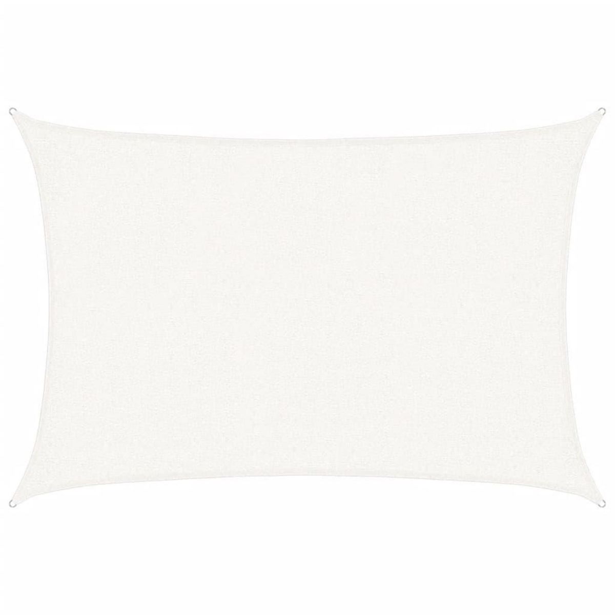 VIDAXL Voile d'ombrage 160 g/m^2 Blanc 2x2,5 m PEHD