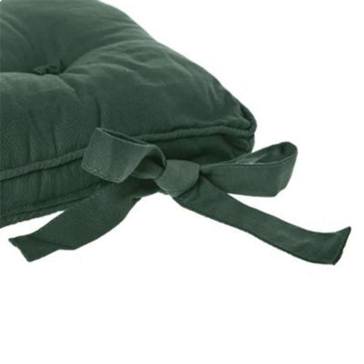 ATMOSPHERA Galette de Chaise  5 Boutons  40x40cm Vert