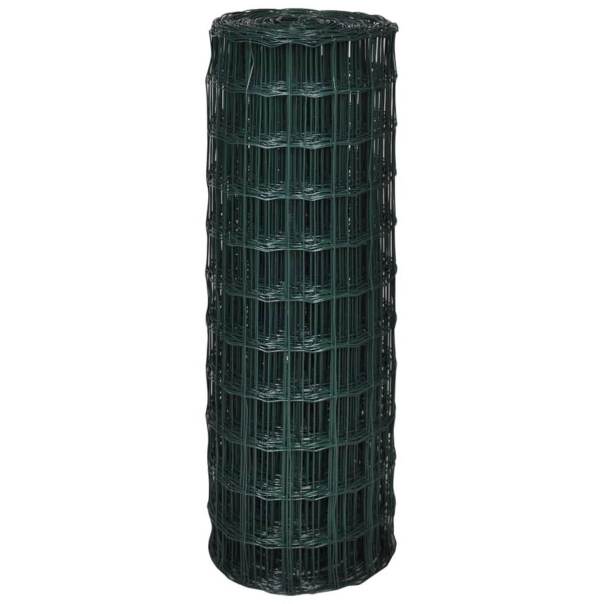 VIDAXL Cloture euro Acier 10 x 1,0 m Vert