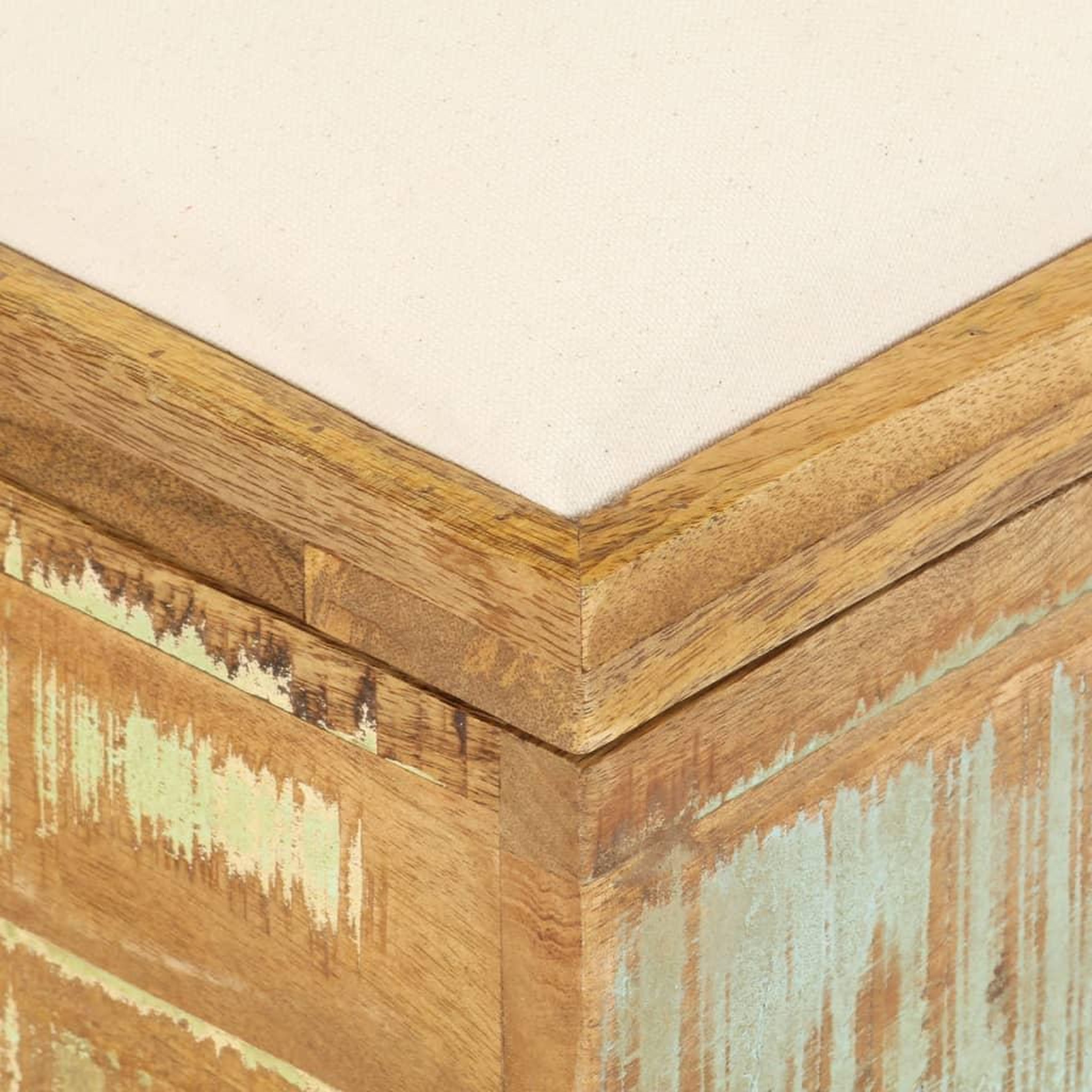 Voir la diapositive 4 : VIDAXL Banc de rangement Bois massif recycle 80 x 40 x 40 cm