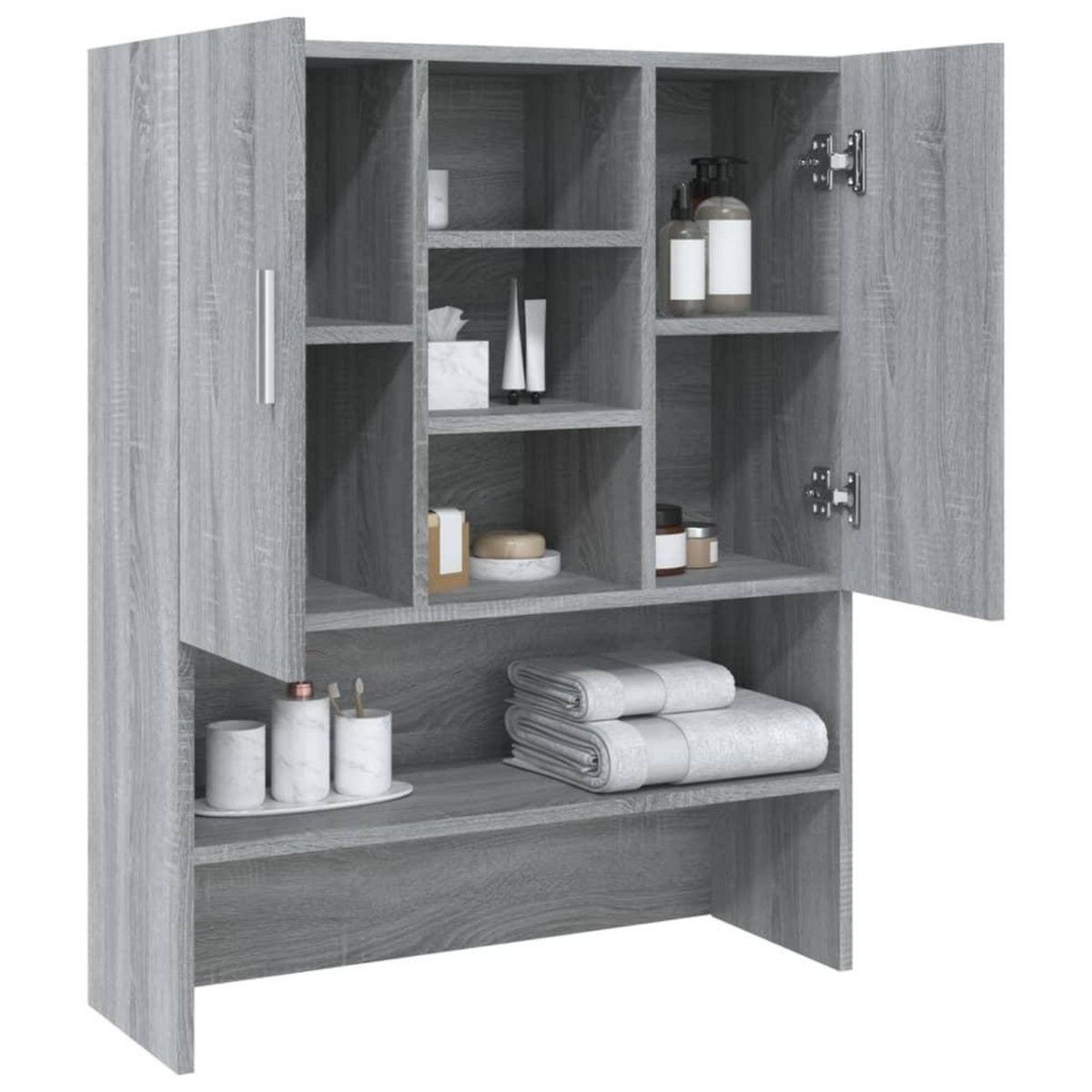 VIDAXL Meuble pour machine a laver Sonoma gris 70,5x25,5x90 cm
