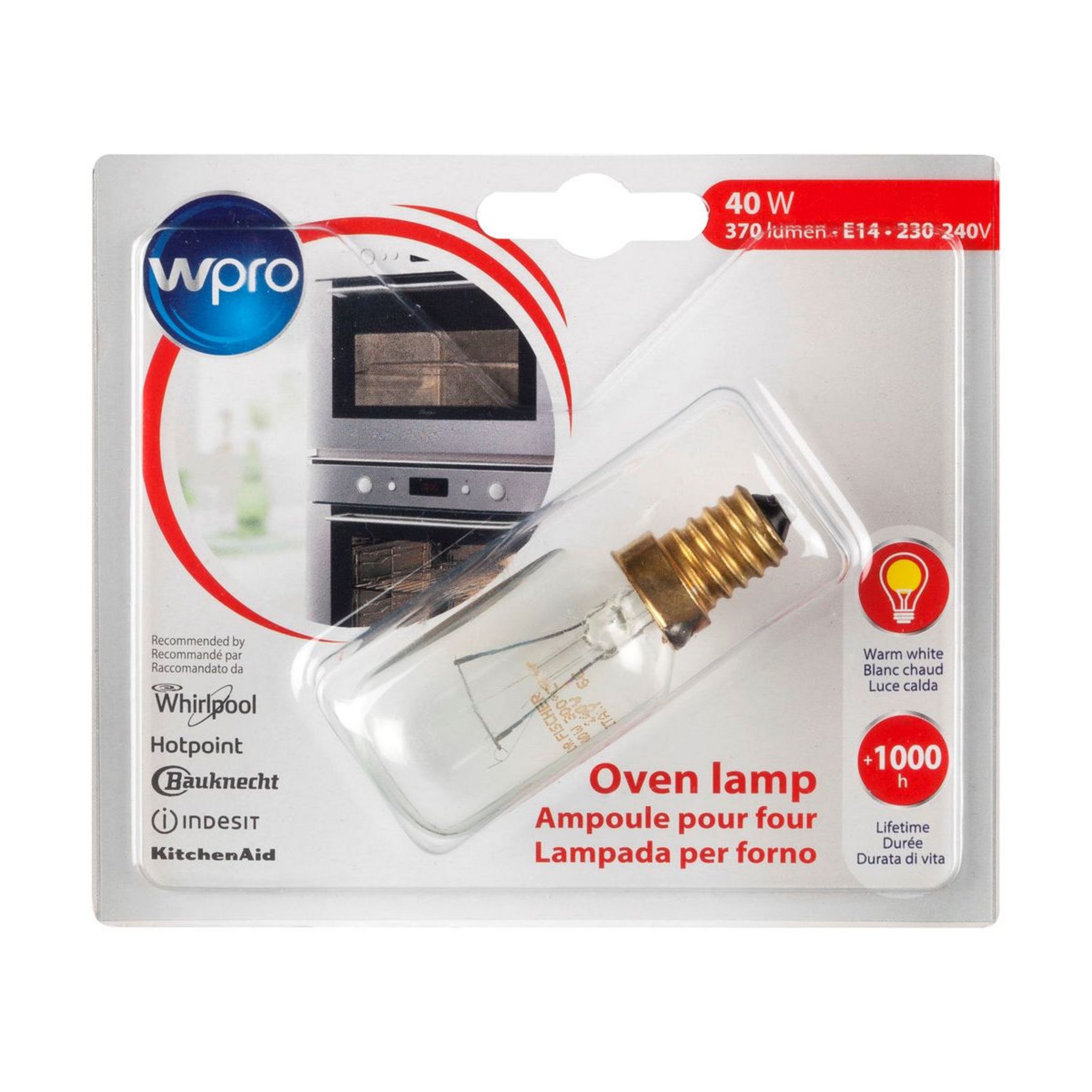 WPRO Ampoule LFO136/1 four E14 40W pas cher Auchan.fr