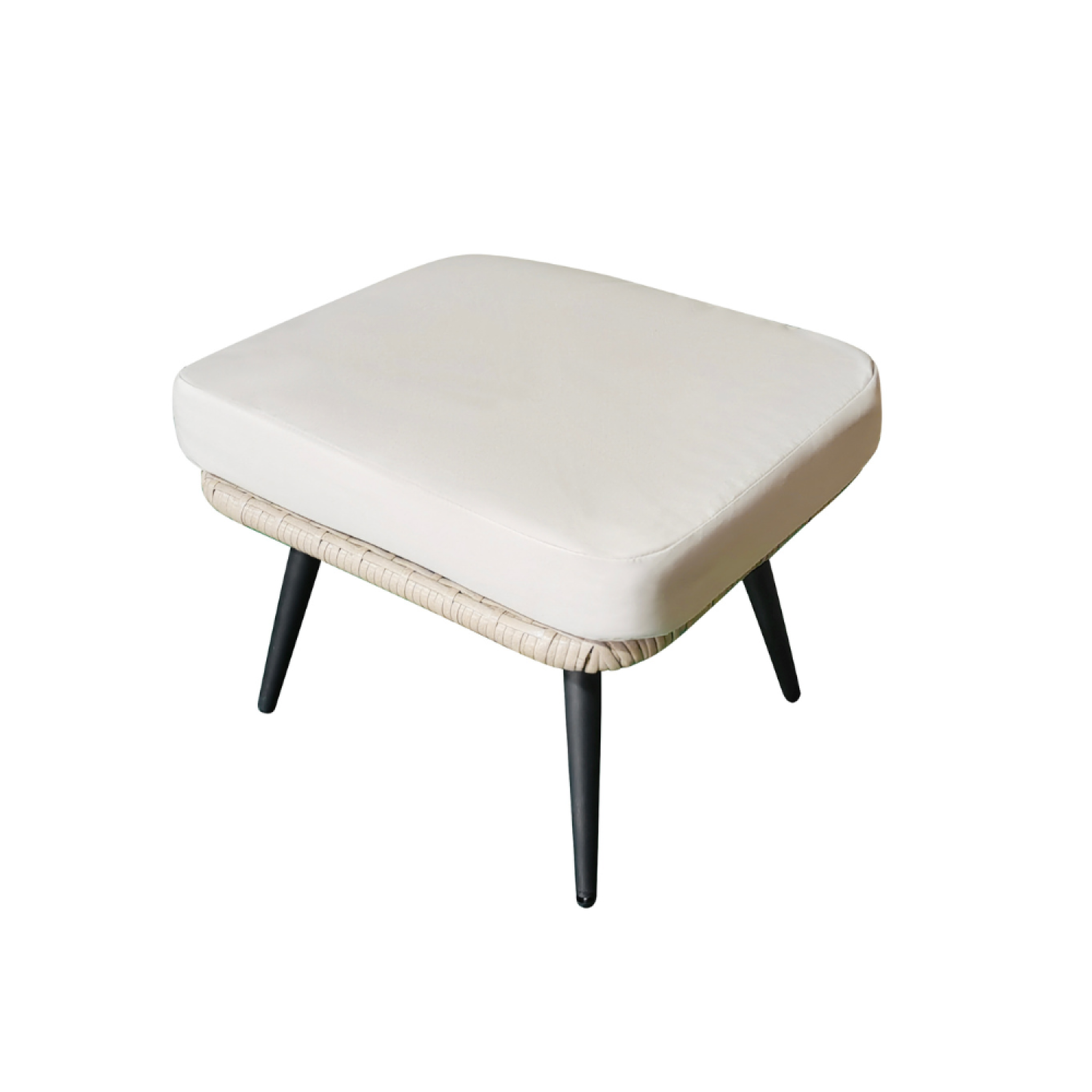 Voir la diapositive 2 : CONCEPT USINE Repose-pieds extérieur avec coussin beige bellavista