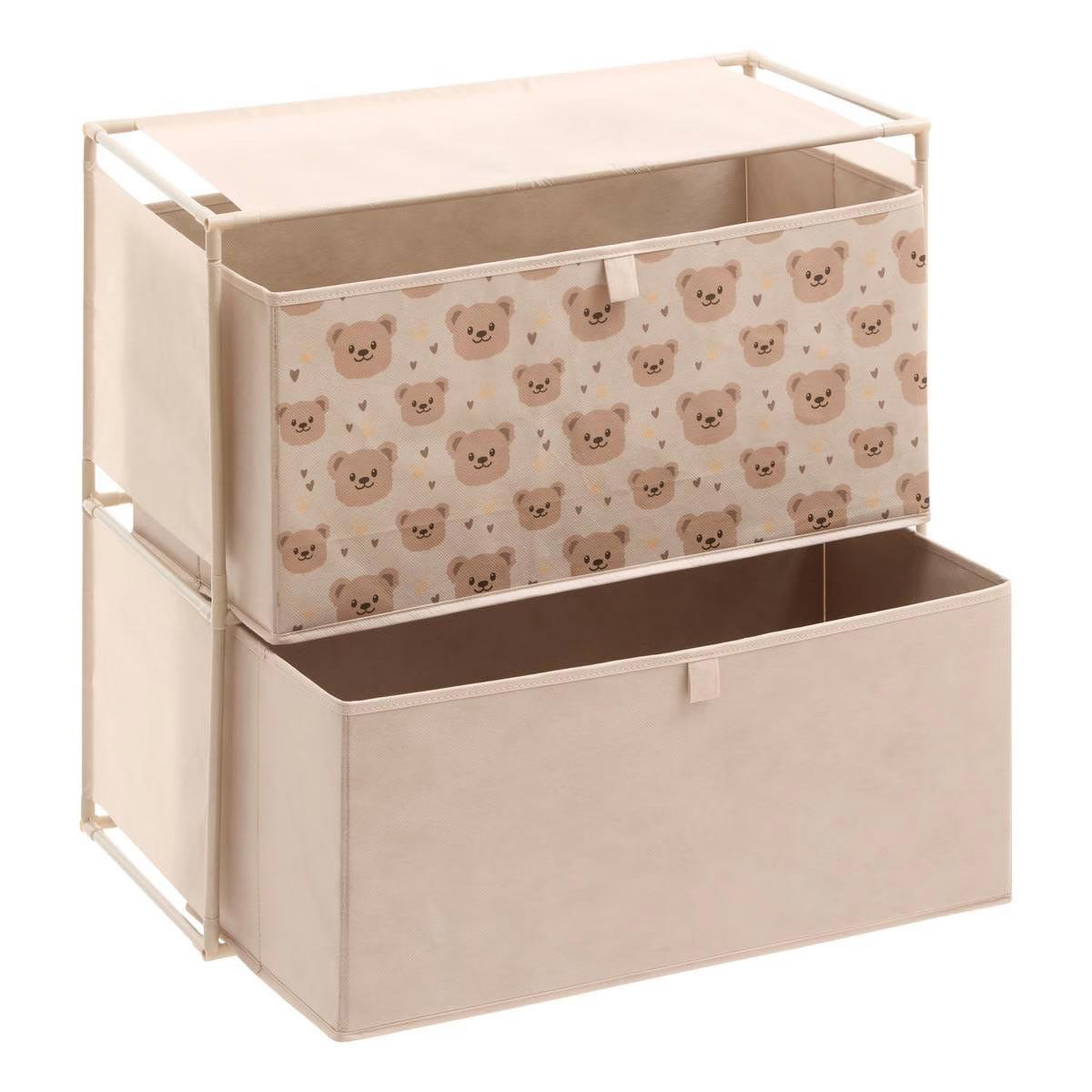 Voir la diapositive 2 : Atmosphera Kids Commode enfant 2 tiroirs  orso  60cm beige