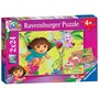 RAVENSBURGER Puzzle 2x24 pièces Dora dans la Jungle