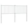 Voir la diapositive 5 : VIDAXL Tete de lit metal blanc 160 cm
