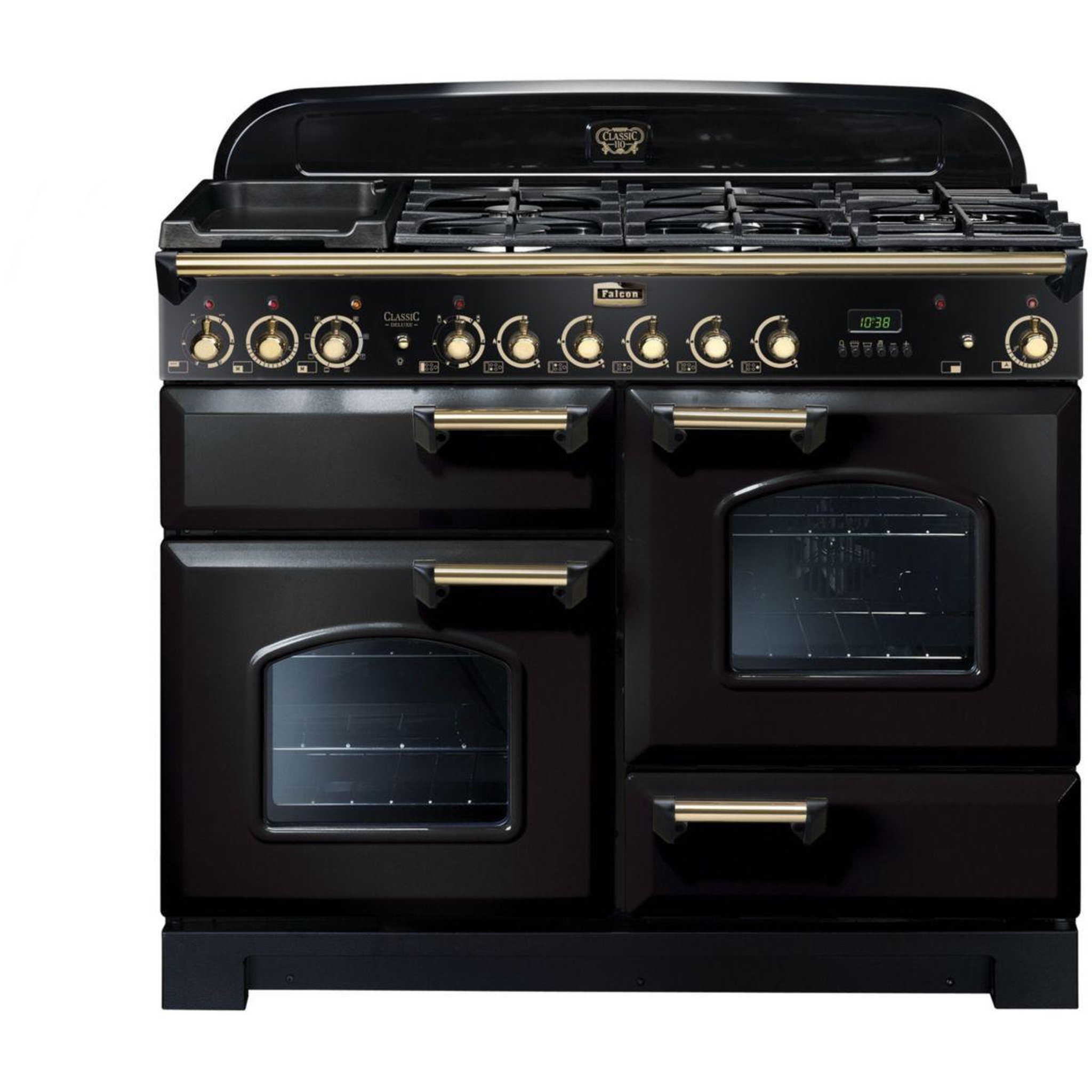 Falcon Piano de cuisson mixte delux110 mixt noir laiton