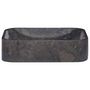 Voir la diapositive 2 : VIDAXL Lavabo Noir 40x40x10 cm Marbre