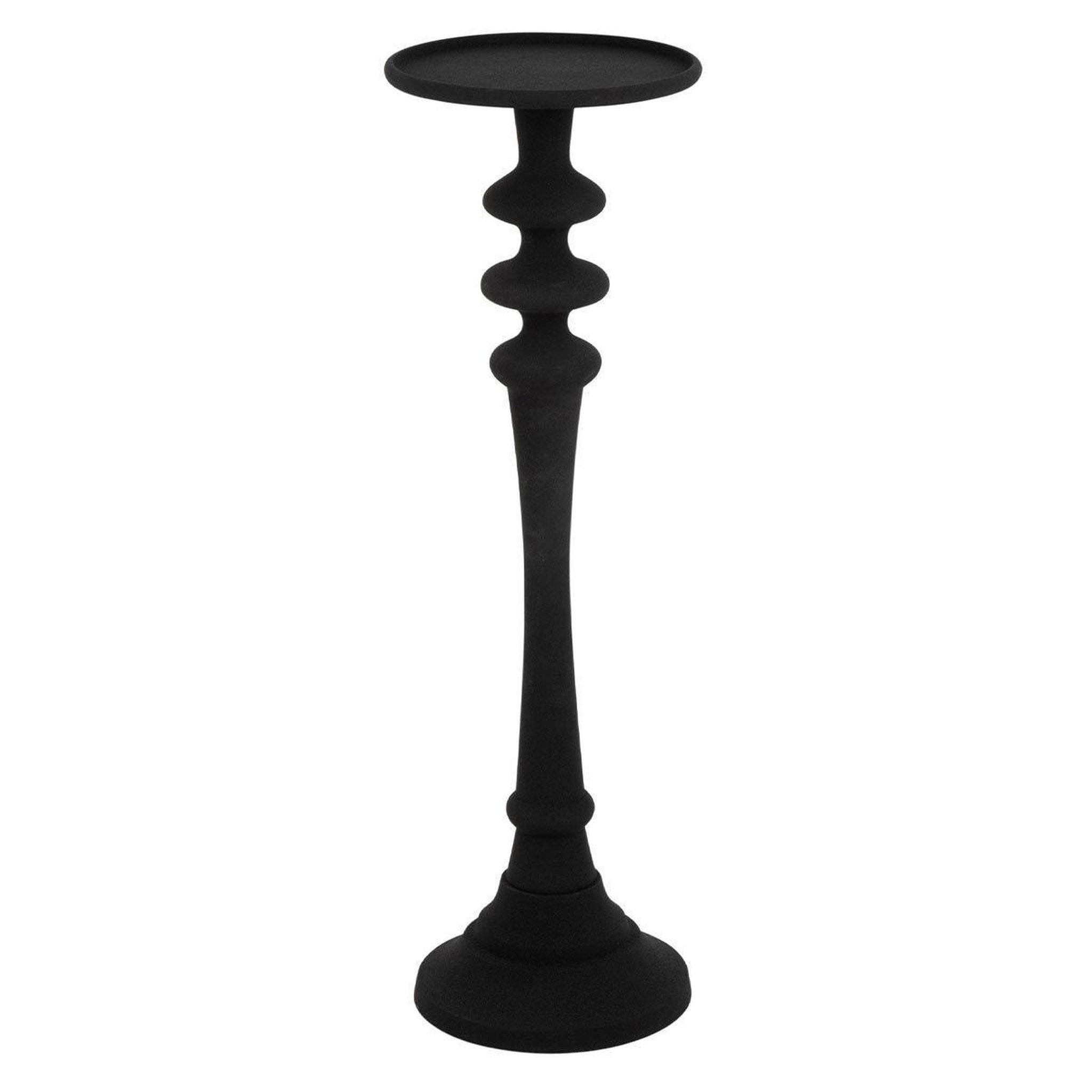 J-LINE Bougeoir design en aluminium  croka  84cm noir