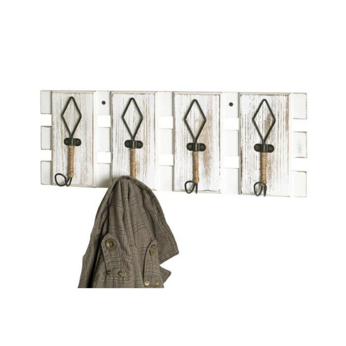 Paris Prix Patère Murale Vintage  Cordia  55cm Blanc