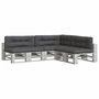 Voir la diapositive 3 : VIDAXL Coussins de palette lot de 7 anthracite tissu