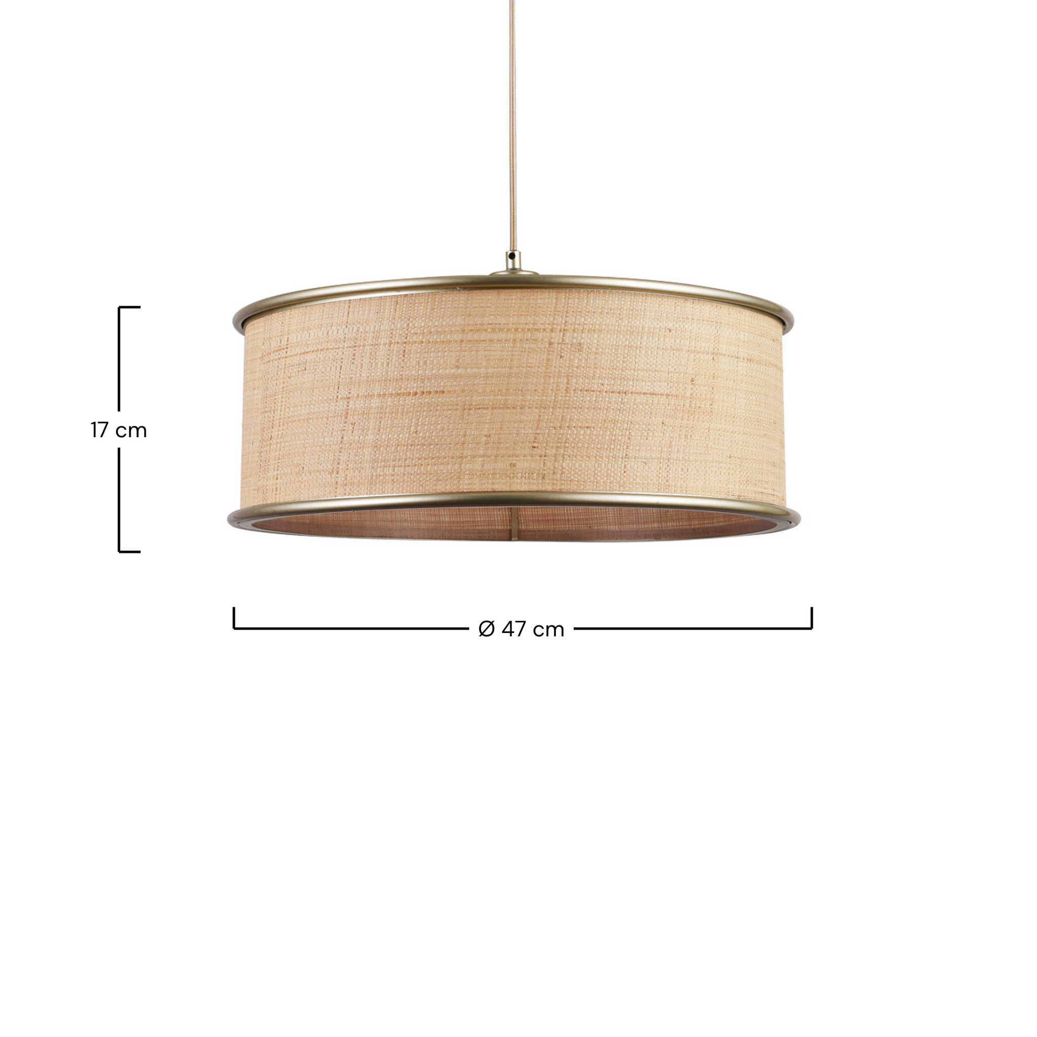 Voir la diapositive 4 : MAISON PAVANE Suspension en fibre naturelle D47 cm-Bob