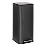 FIVE Poubelle de Cuisine à Pédale en Métal  Delta  30L Carbonne