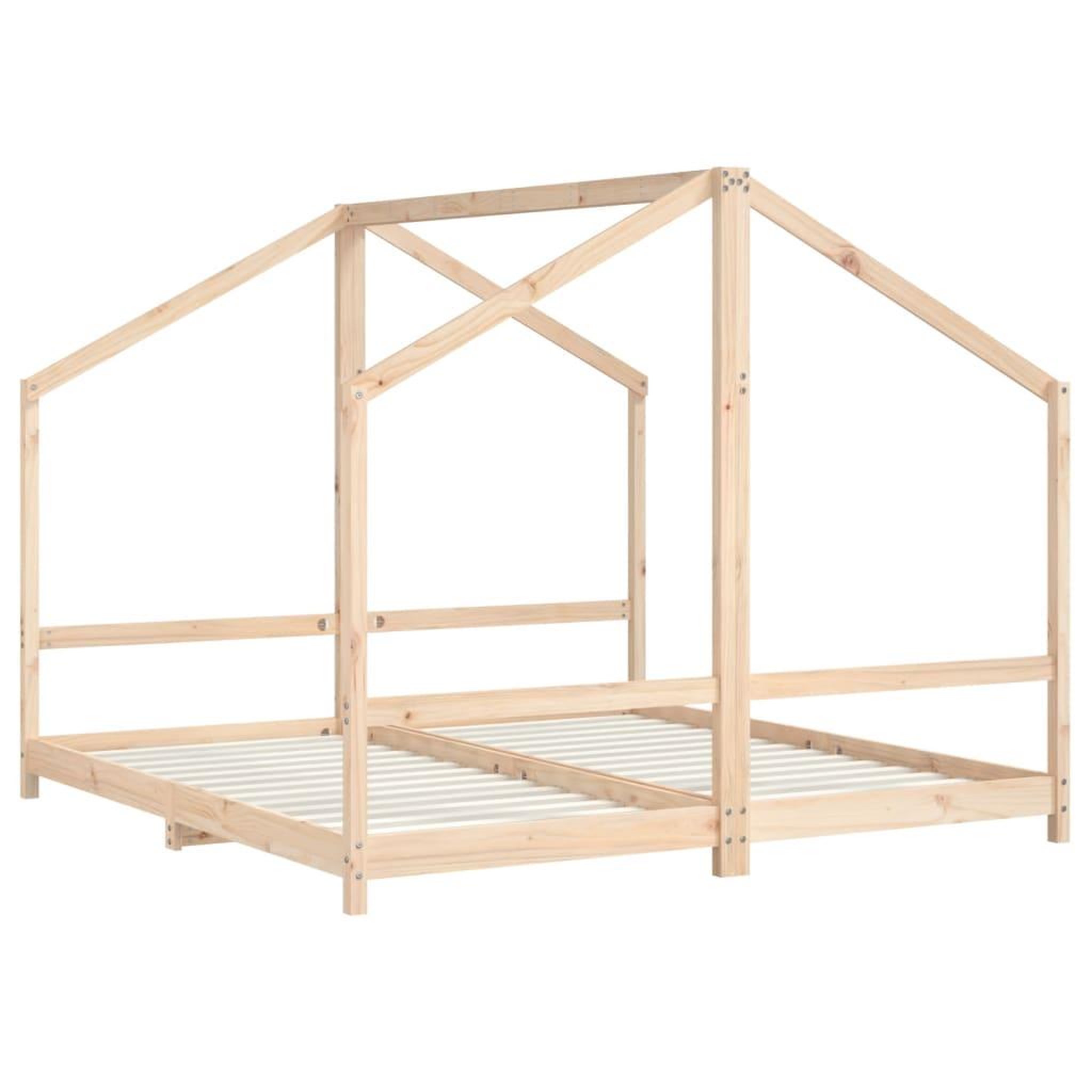 Voir la diapositive 3 : VIDAXL Cadre de lit pour enfants 2x(90x190) cm bois de pin massif