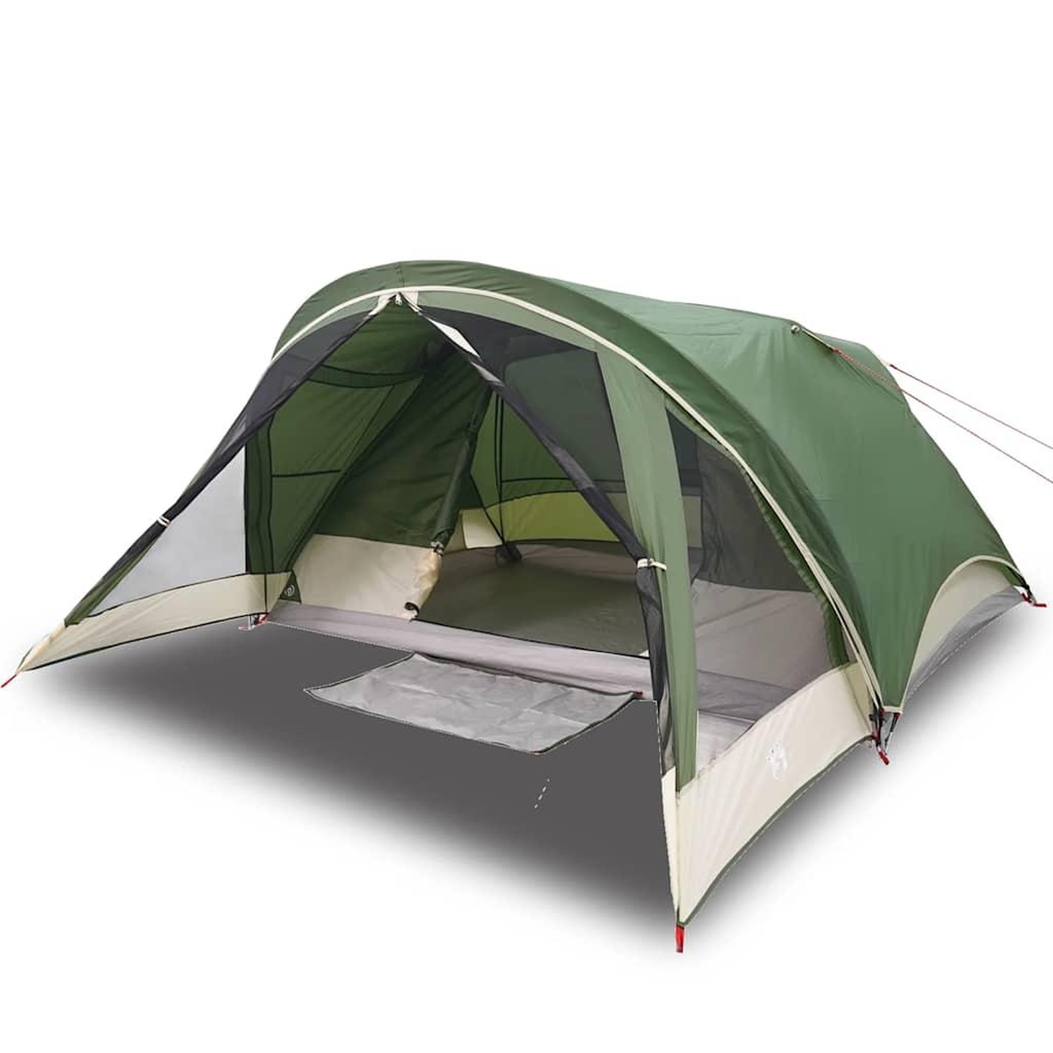Voir la diapositive 2 : VIDAXL Tente de camping de cabine 4 personnes vert impermeable