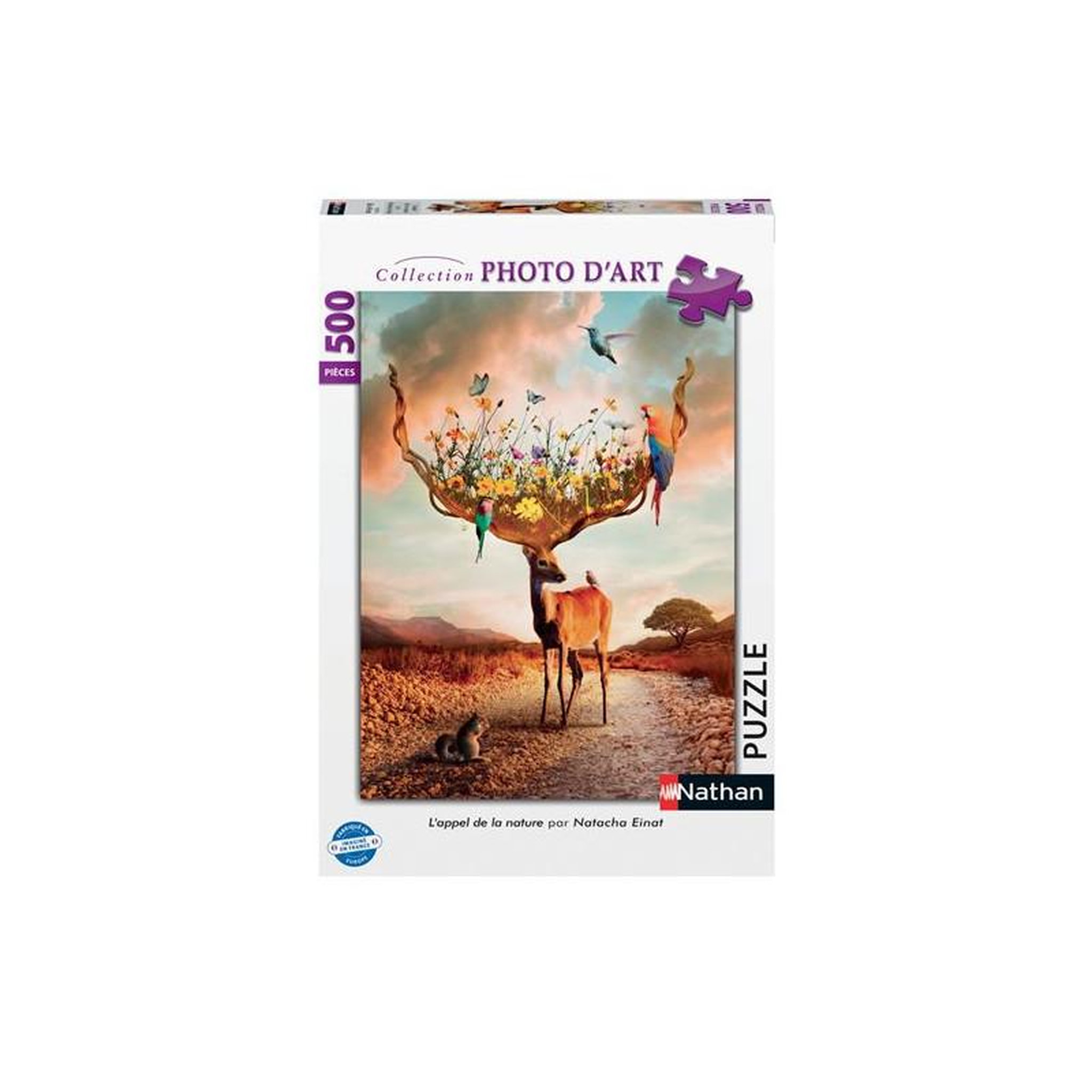 Nathan Puzzle 500 pièces L’Appel de la nature – Paysage naturel – Adulte – Nathan