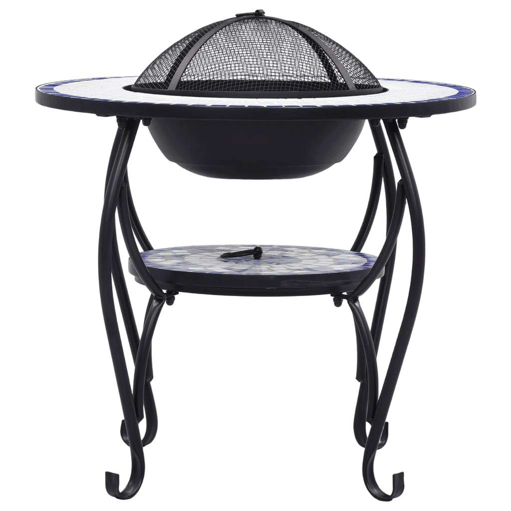 Voir la diapositive 4 : VIDAXL Table de foyer mosaïque Bleu et blanc 68 cm Ceramique