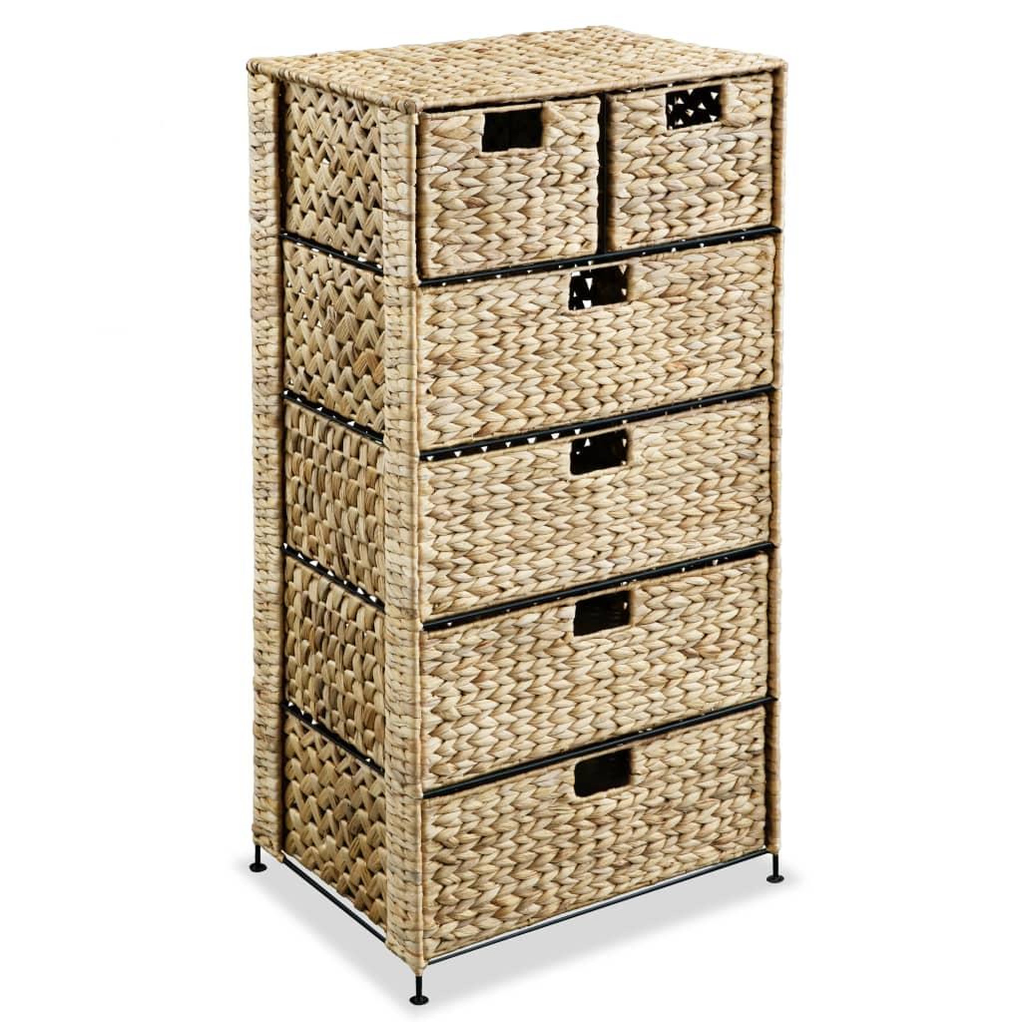 Voir la diapositive 1 : VIDAXL Unite de rangement avec 6 paniers 47x37x100 cm Jacinthe d'eau
