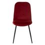 Voir la diapositive 2 : Paris Prix Chaise Design  Claire  87cm Bordeaux