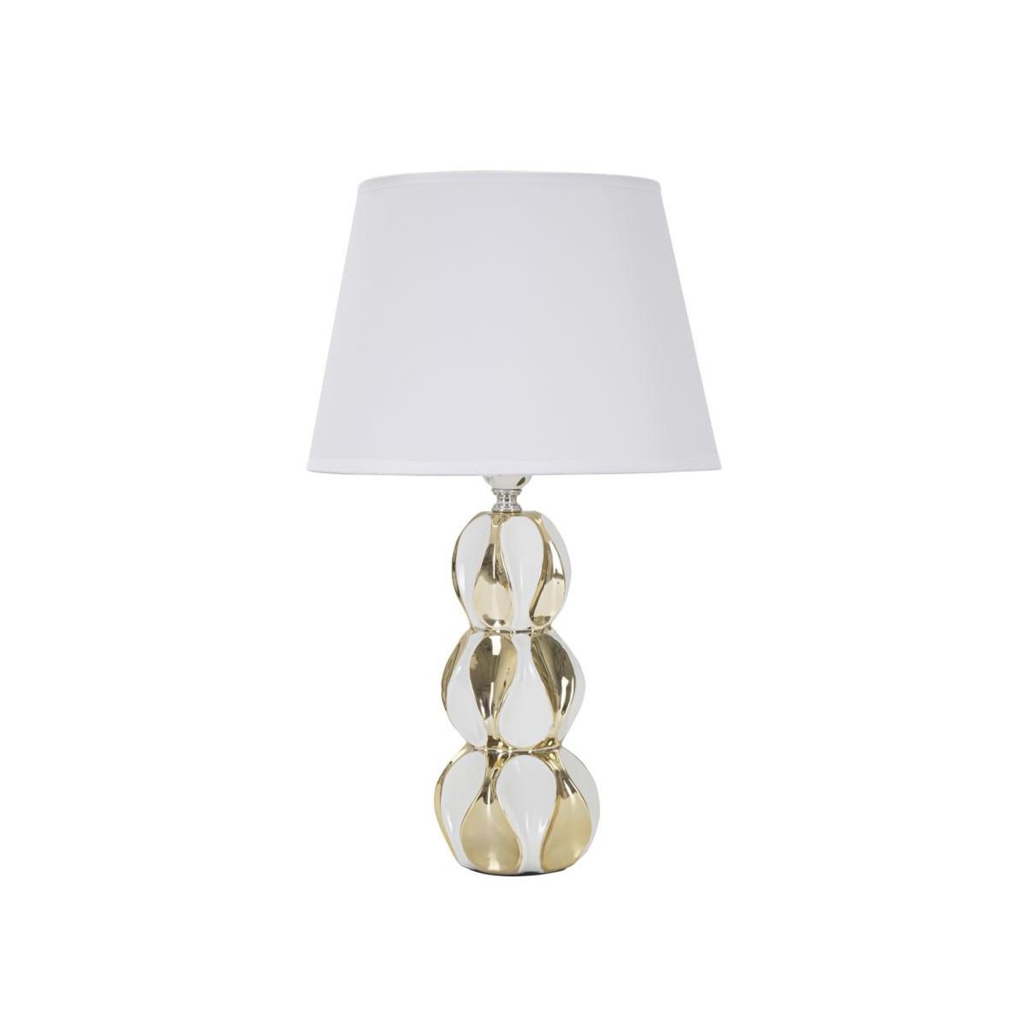 Paris Prix Lampe à poser design  glam balls  46cm blanc & or