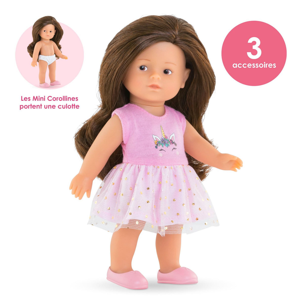 Corolle Coffret Poupée Mini Corolline Romy Licorne